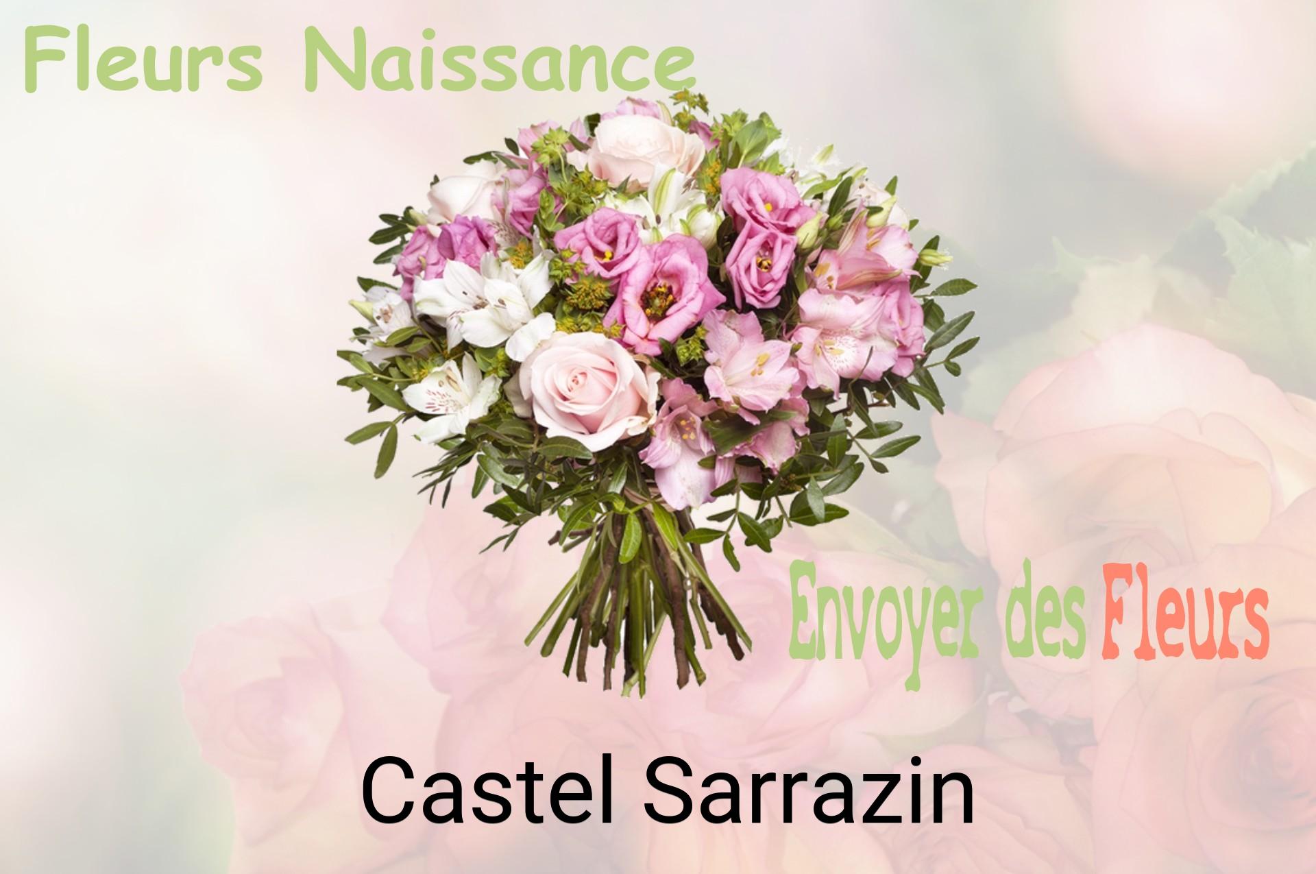 Bouquet de fleurs de naissance livré à Castel-Sarrazin